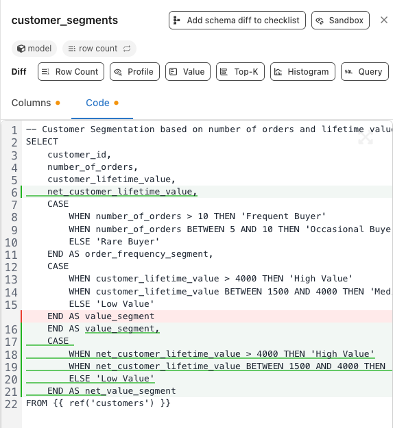 Alt: diff view showing collapsed unchanged regions