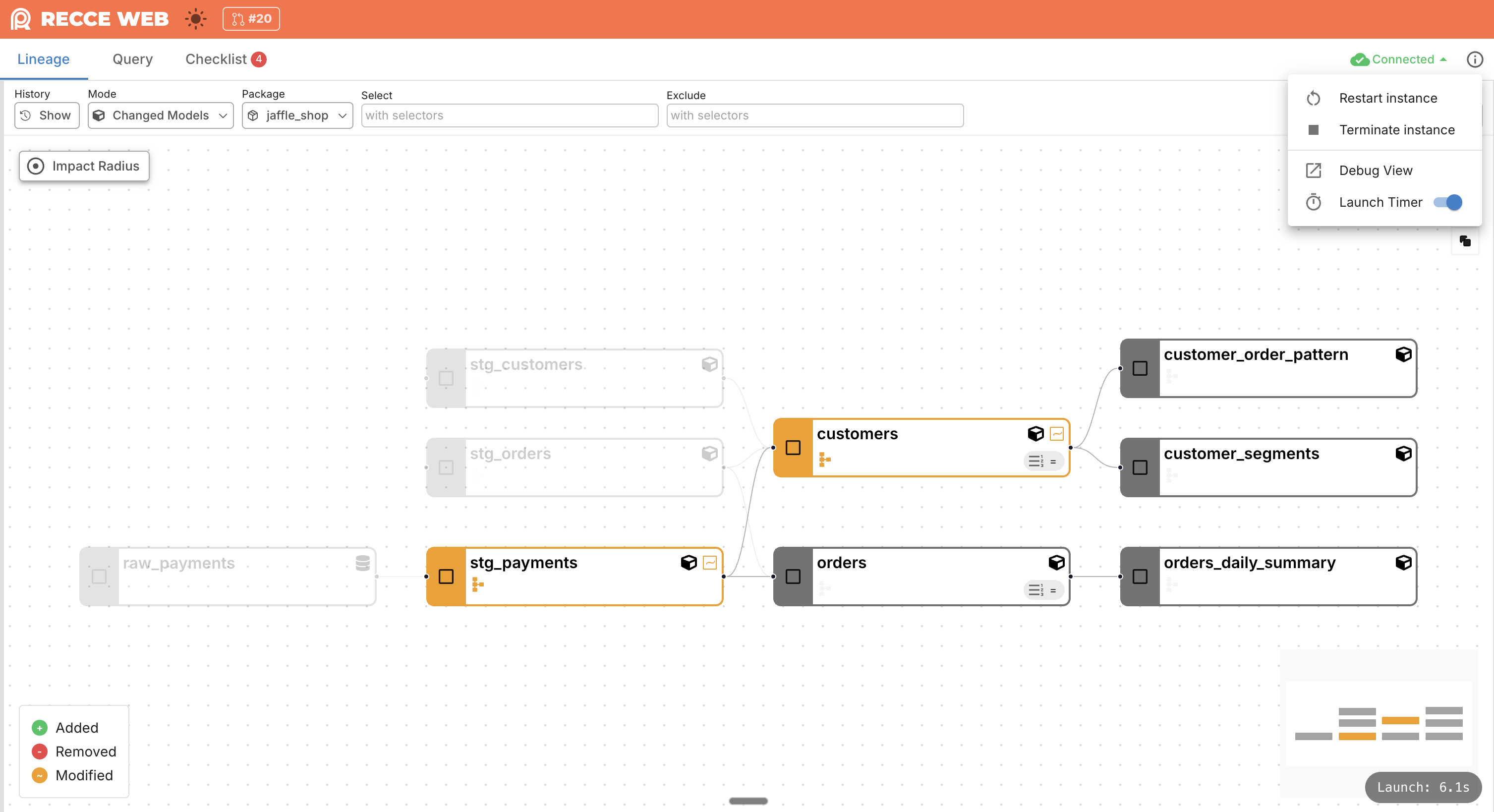 Alt: Recce Cloud instance launching quickly from warm pool