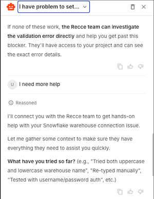 Agent detects it cannot make progress and offers to escalate