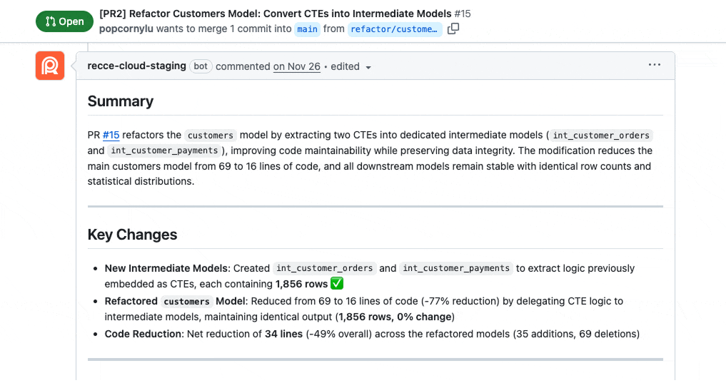 Recce hero animation
